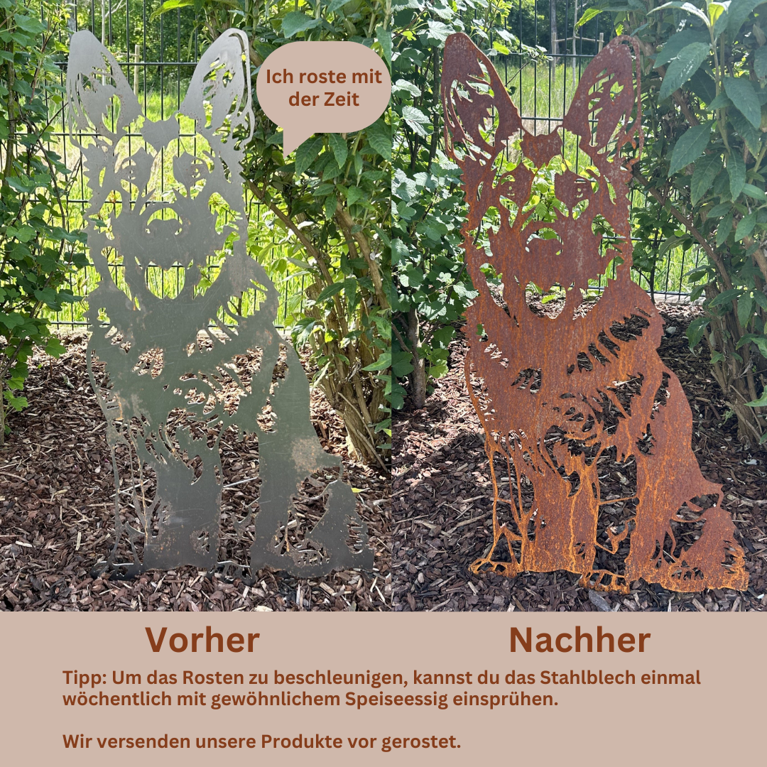 Gartenstecker "Pferd springend"