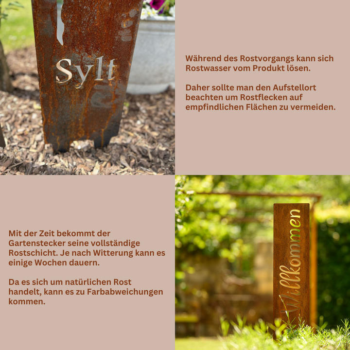 Gartenstele "Lieblingsplatz"