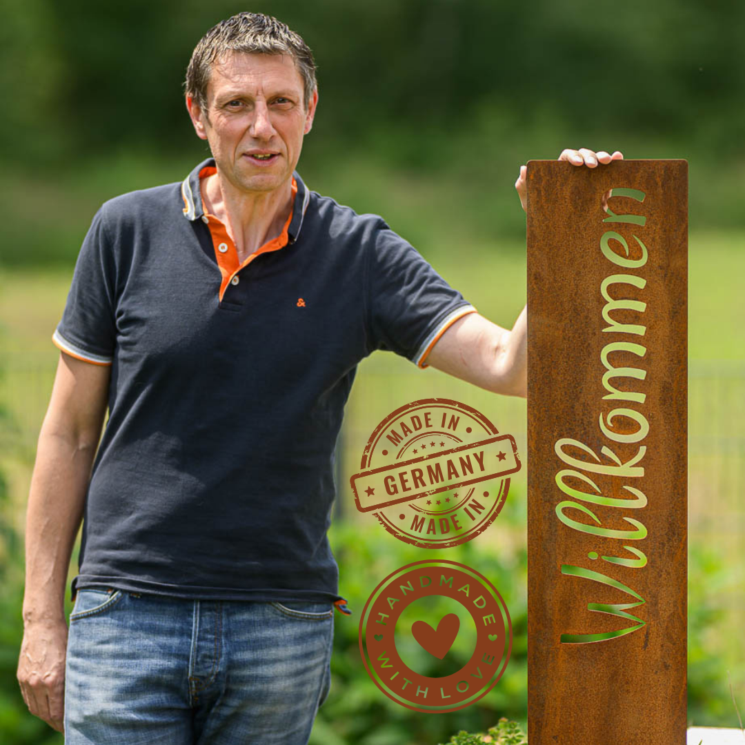 Gartenstecker "Pferd springend"