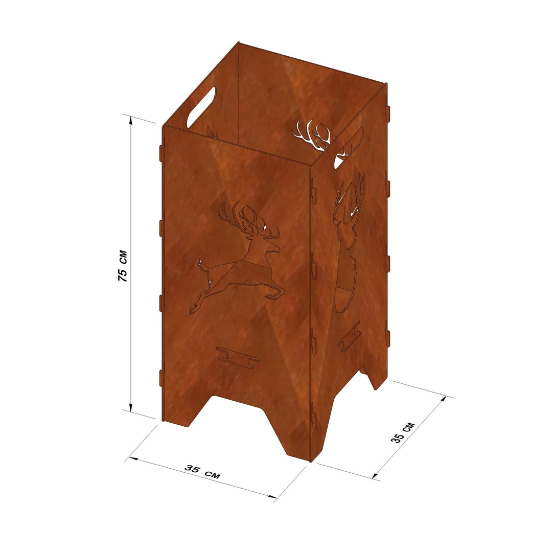 Feuertonne "Hirsch", 75cm