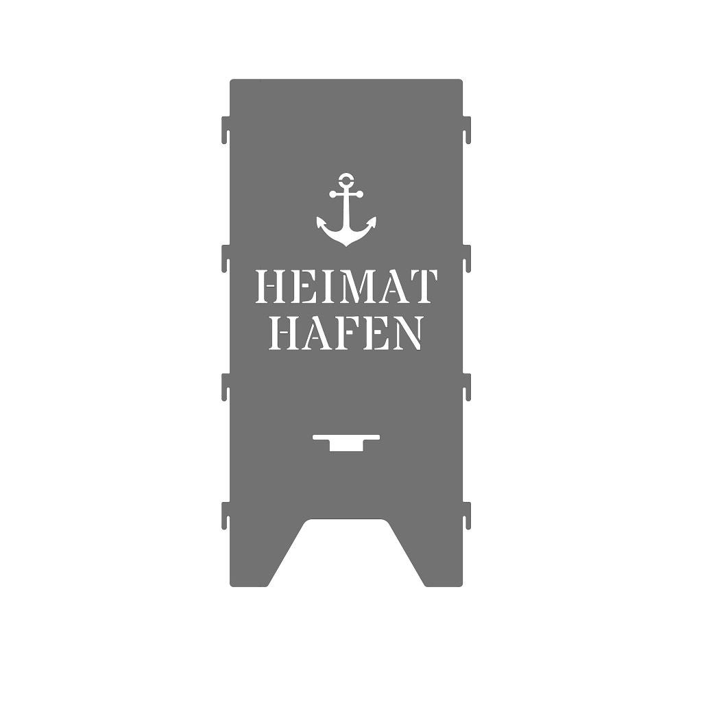 Feuertonne personalisierbar "Kompass mit Koordinaten", 75cm