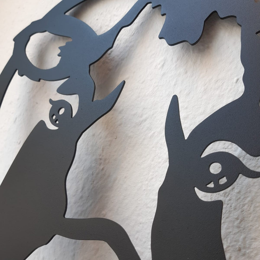 Wandbild Kuh mit Herz