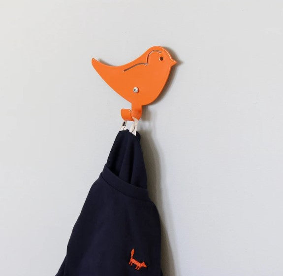 Marnelly - Wandhaken Vogel Orange