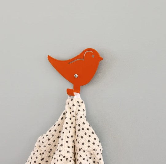 Marnelly - Wandhaken Vogel Orange