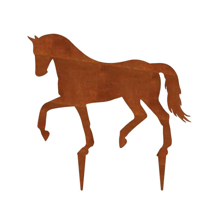 Gartenstecker "Pferd trabend"