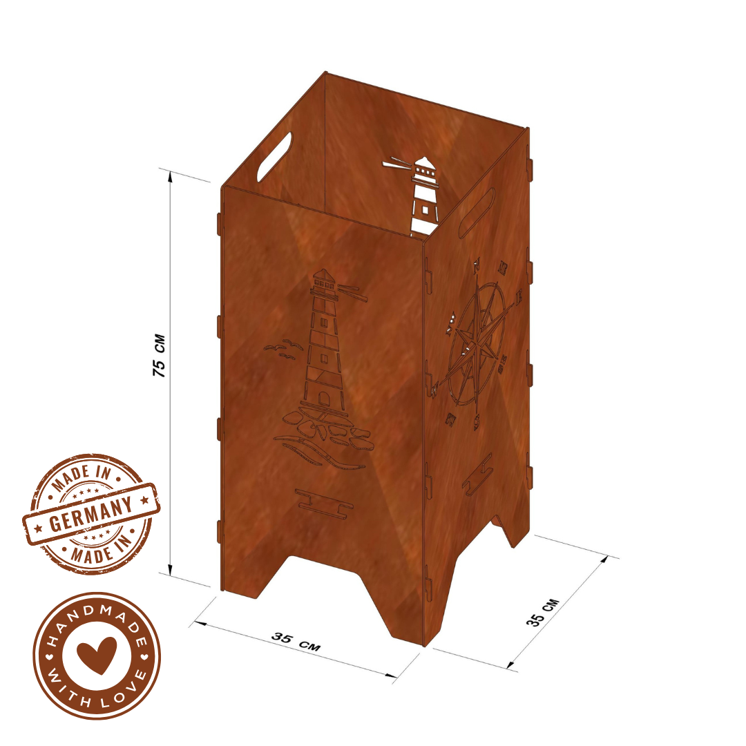 Feuertonne "Kompass", 75cm