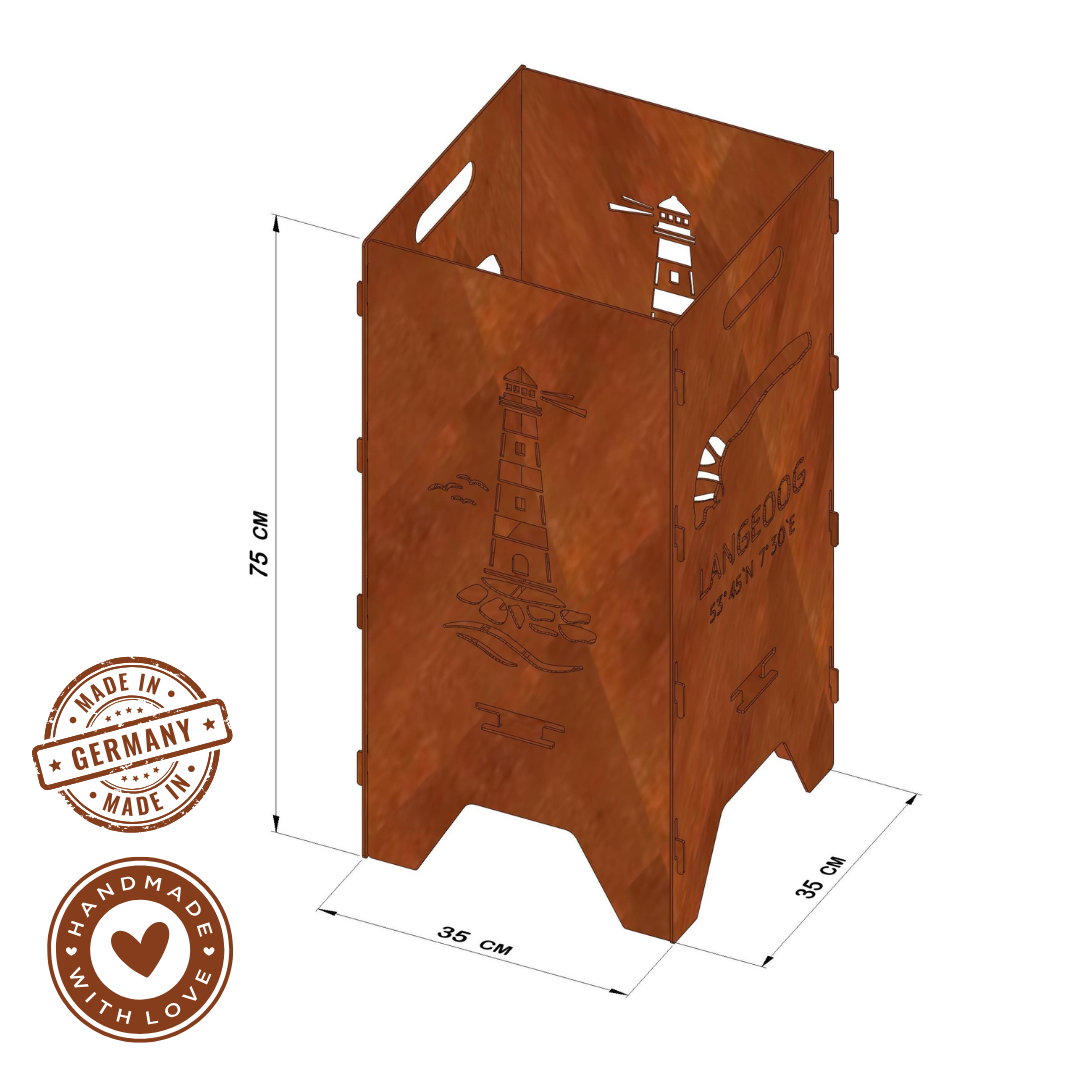 Feuertonne "Langeoog", 75cm