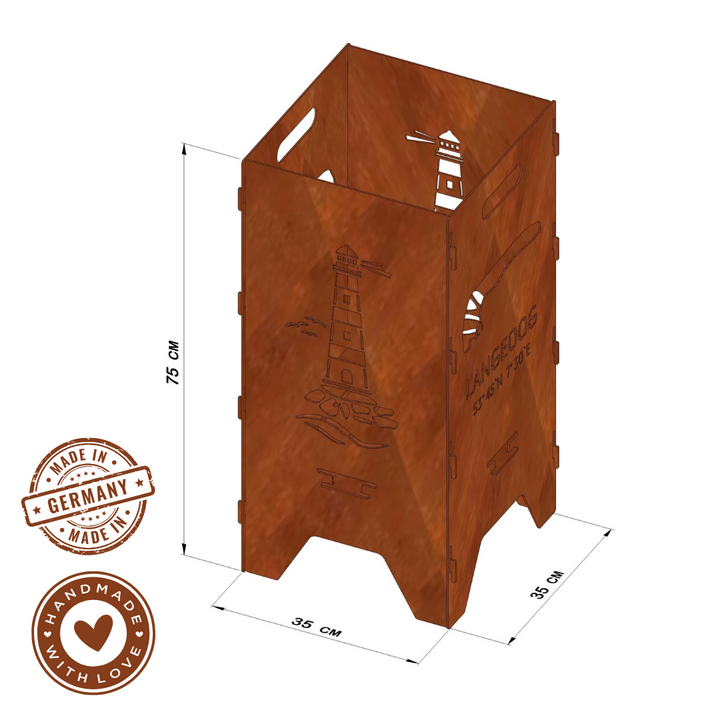 Feuertonne "Langeoog", 75cm