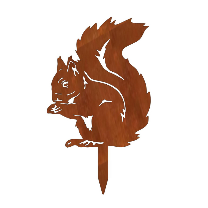 Gartenstecker "Eichhörnchen sitzend"