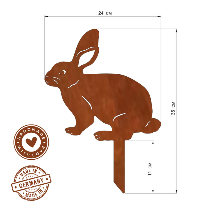 Gartenstecker "Hase sitzend"