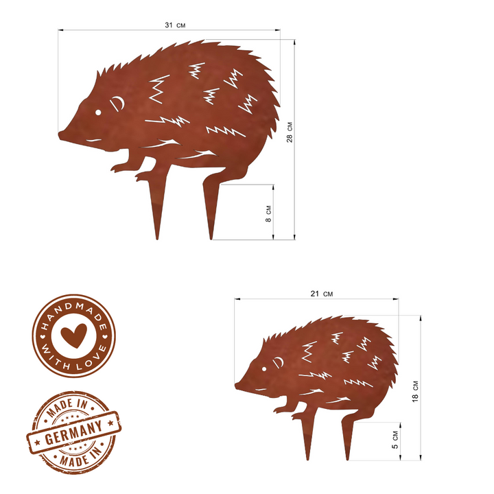 Gartenstecker "Igelfamilie"