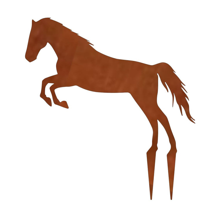 Gartenstecker "Pferd springend"