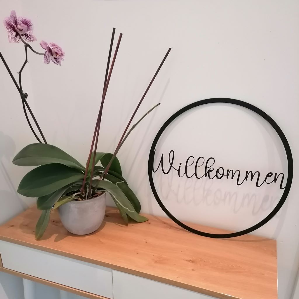 Dekoring Willkommen