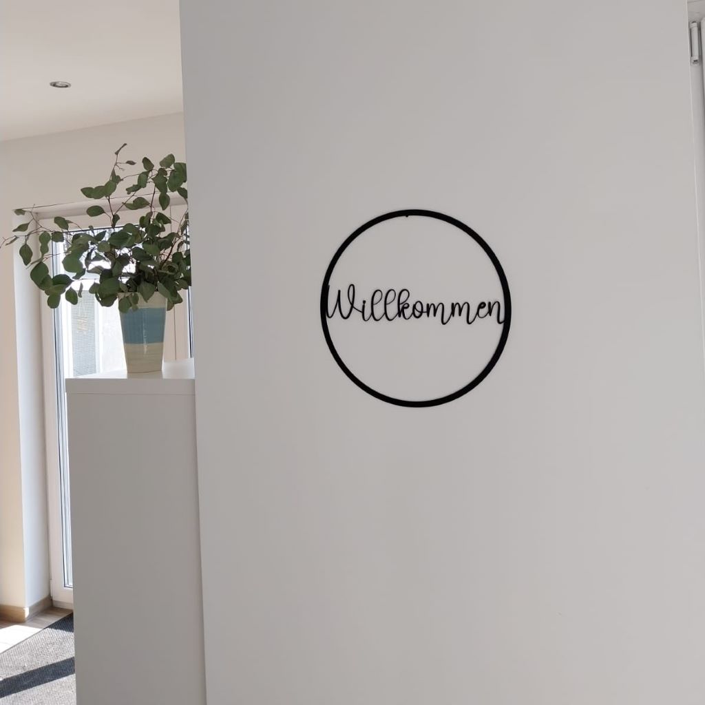 Dekoring Willkommen