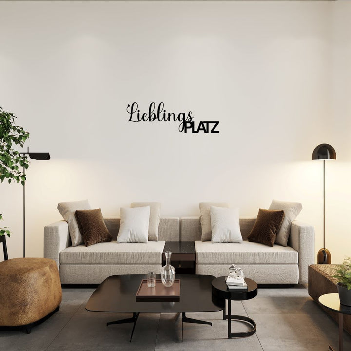 Schriftzug Lieblingsplatz