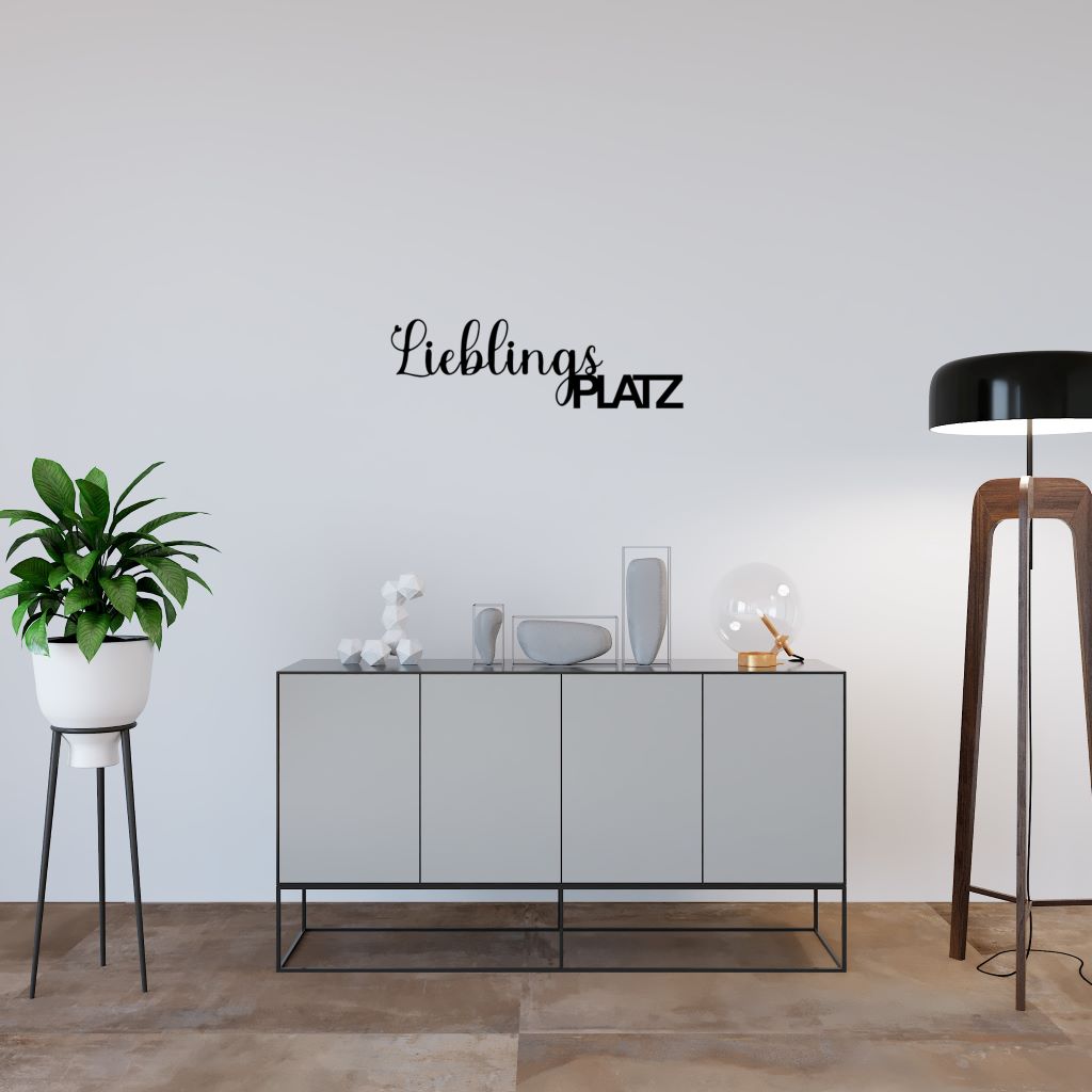 Schriftzug Lieblingsplatz