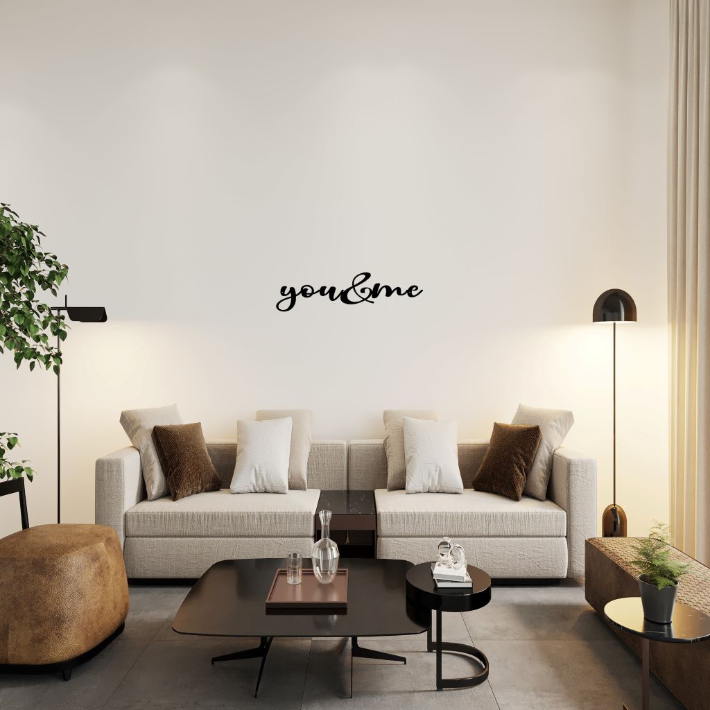 Schriftzug you&me