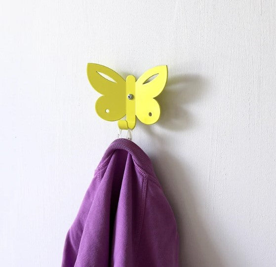 Marnelly - Wandhaken Schmetterling Gelb