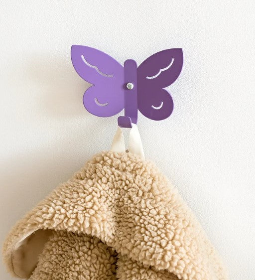 Marnelly - Wandhaken Schmetterling Lila