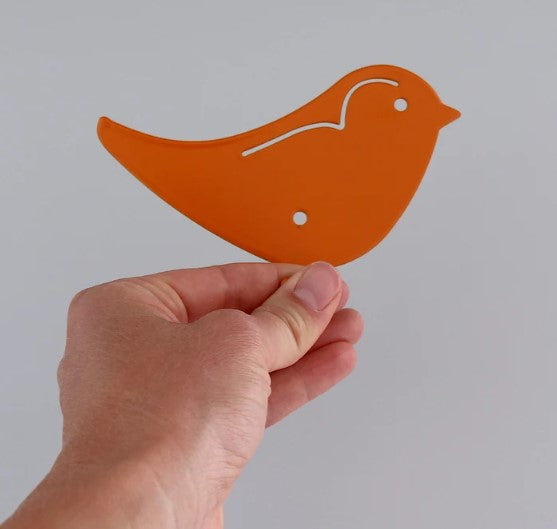 Marnelly - Wandhaken Vogel Orange