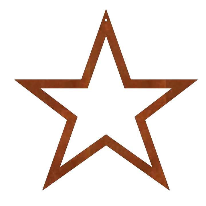 Edelrost Sterne zum Aufhängen