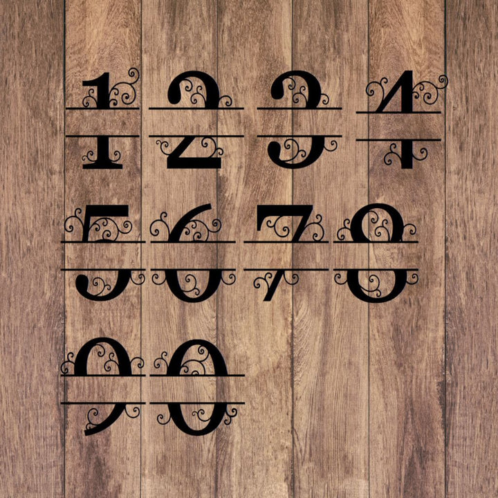 Hausnummer-Monogramm Ornament
