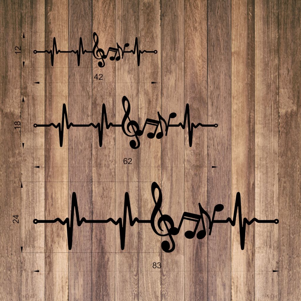 Schriftzug Heartbeat Music