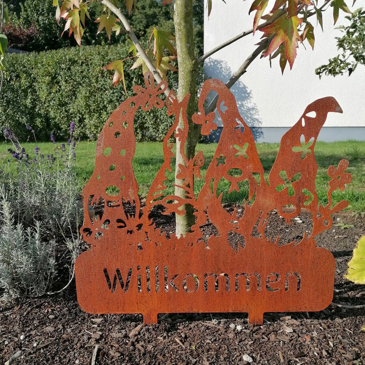 Gartenstecker "Wichtelfamilie"